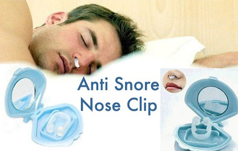 2 Pcs Silicon Anti Snore Stop Snoring Device Nasal Apnea Aid Nose Clip Sort Blocked Nose - Fortune Star Online