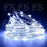 20-100 LED BATTERY POWERED STRING FAIRY LIGHTS COPPER WIRE WATERPROOF XMAS DECOR - Fortune Star Online