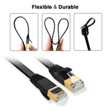 CAT7/6a NETWORK ETHERNET FLAT CABLE LAN 10GBPS RJ45 - Fortune Star Online